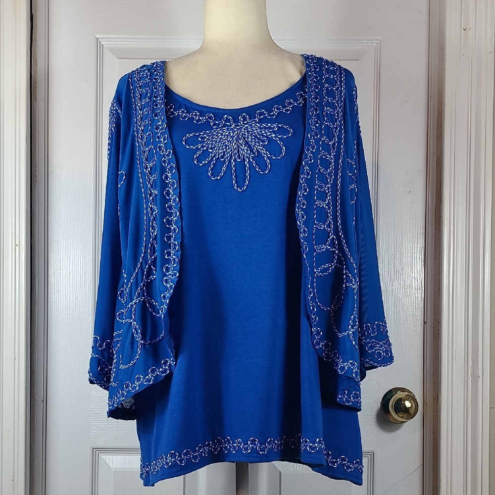 Investments Cardigan and Attached Shell